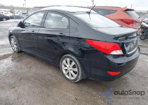 2012 Hyundai Accent Gls z USA, uszkodzony, nr VIN KMHCU4AE8CU136999